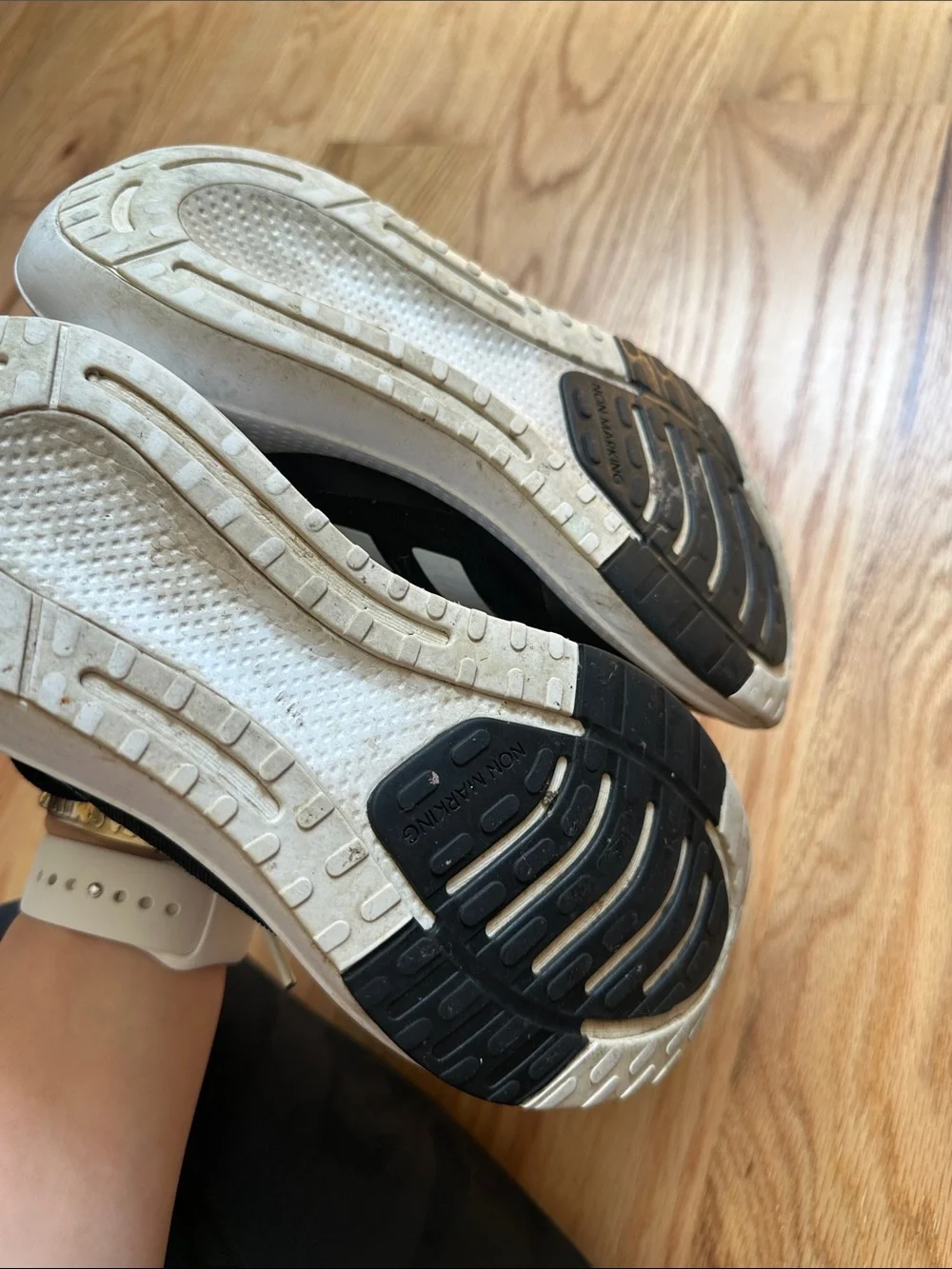 adidas Kids Black and White Bounce Sneakers